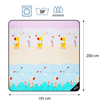 GIRAFFE PICKNICKDECKE 195X200 CM NILS CAMP