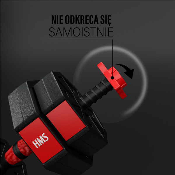 KURZHANTELN-LANGHANTEL ZUSAMMENSETZUNG 15 KG HMS