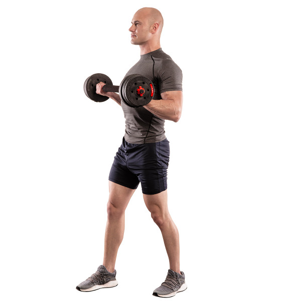 KURZHANTELN - LANGHANTEL 15 KG HMS