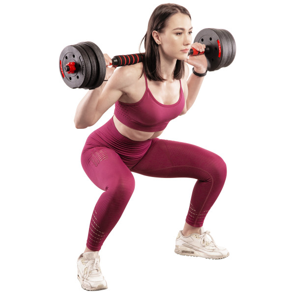 KURZHANTELN - LANGHANTEL 15 KG HMS