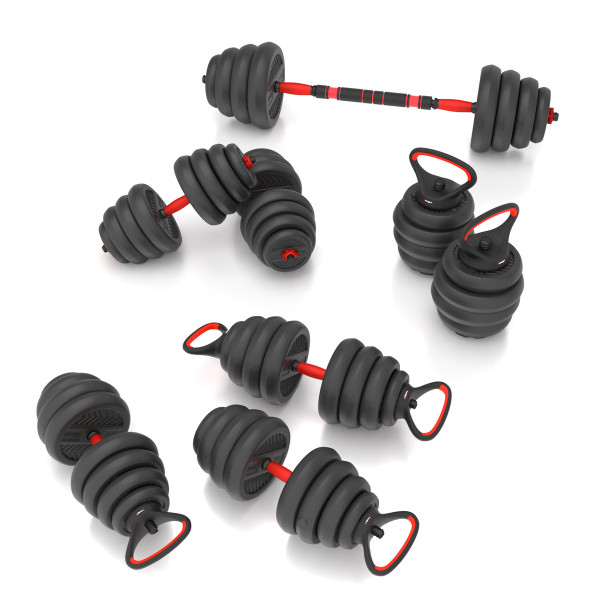 PRO SET 6-IN-1 SET MIT GEWICHTEN 30KG HMS