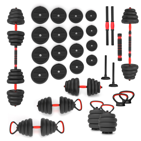 PRO SET 6-IN-1 SET MIT GEWICHTEN 30KG HMS
