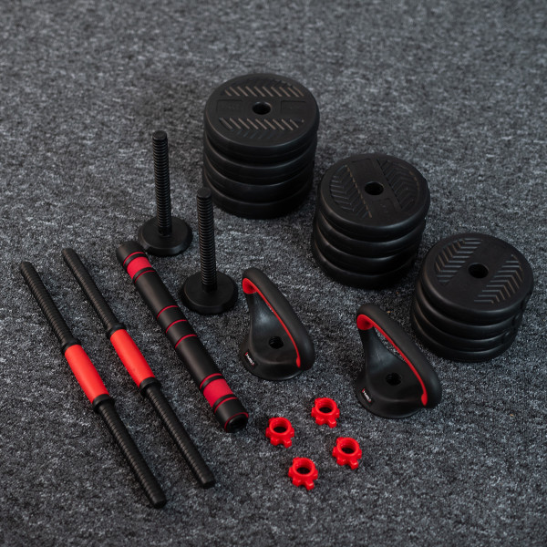 PRO SET 6-IN-1 SET MIT GEWICHTEN 30KG HMS