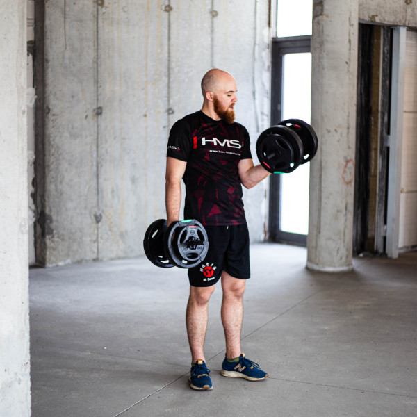 (2 TEILE) KURZHANTEL 40 KG HMS