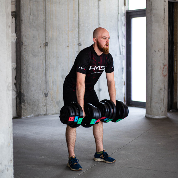 (2 TEILE) KURZHANTEL 40 KG HMS