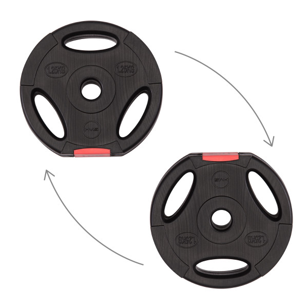 (2 TEILE) KURZHANTEL 40 KG HMS