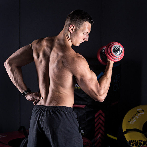 SET KURZHANTELN MIT GUMMIBESCHICHTUNG 20KG HMS