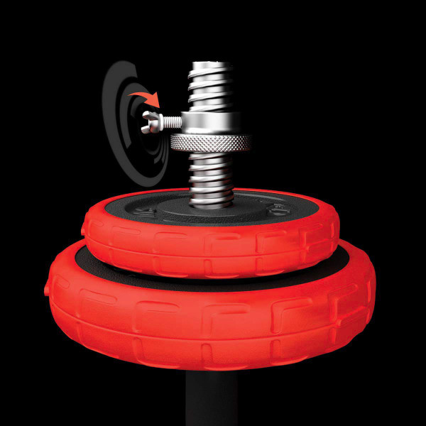 SET KURZHANTELN MIT GUMMIBESCHICHTUNG 20KG HMS