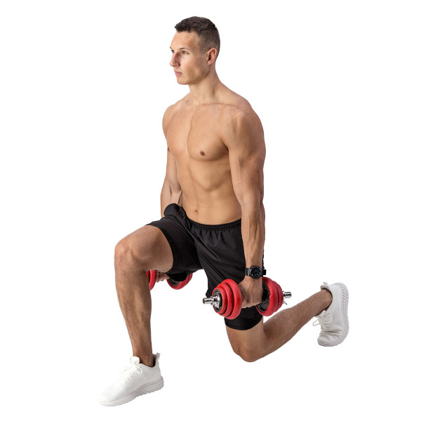 SET KURZHANTELN MIT GUMMIBESCHICHTUNG 20KG HMS