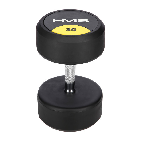 PRO 30 KG RUNDHANTEL MIT GUMMIUMMANTELUNG HMS