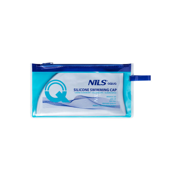 EINFARBIG SL01 GRAU BADEKAPPE SILIKON NILS AQUA