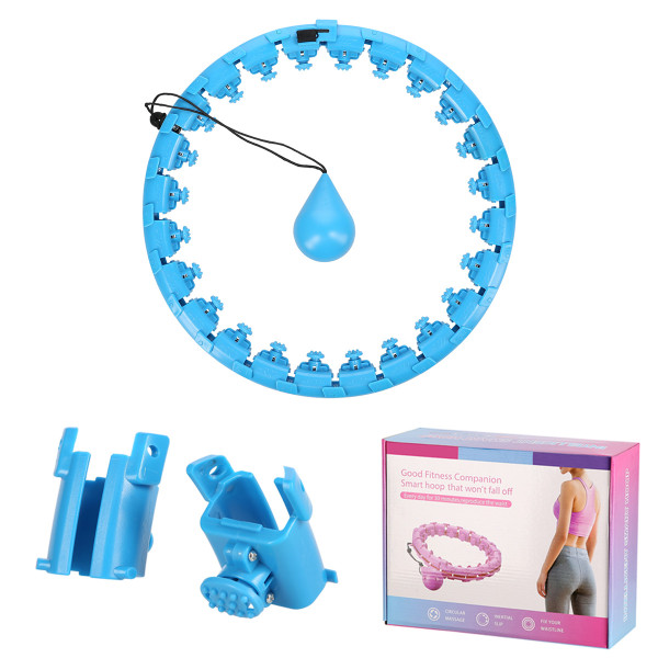 BLUE HULA-HOOP-REIFEN MIT SCHWERKRAFTBALL