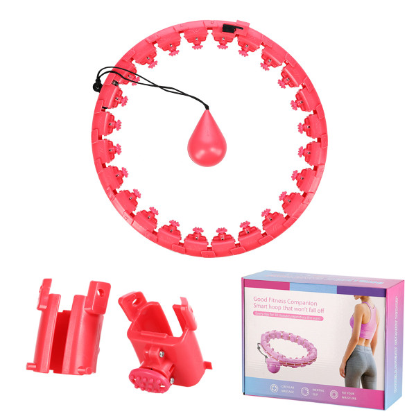 RED HULA-HOOP-REIFEN MIT SCHWERKRAFTBALL