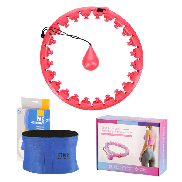 RED HULA-HOOP-REIFEN MIT SCHWERKRAFTBALL