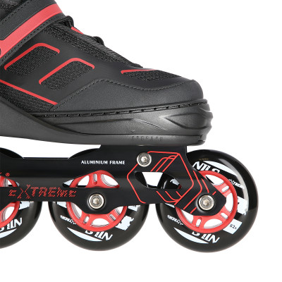 A SCHWARZ-ROT GRÖßE M (35-38) INLINER NILS EXTREME