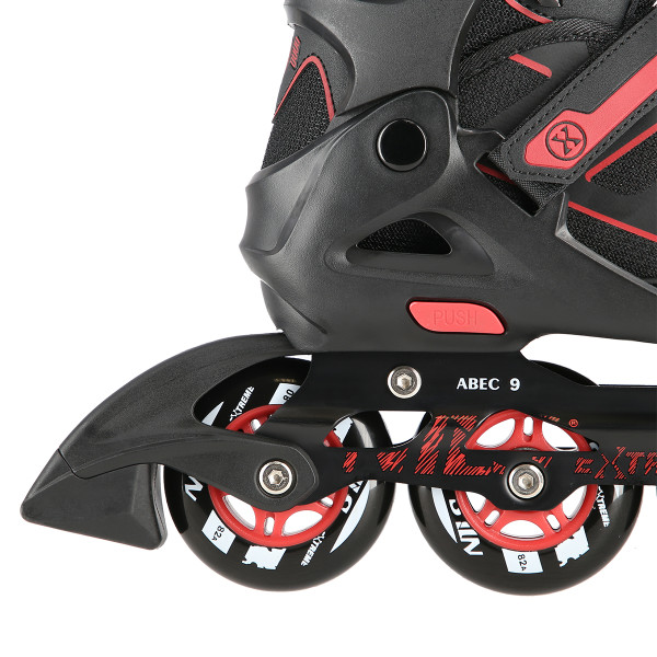 A SCHWARZ-ROT GRÖßE M (35-38) INLINER NILS EXTREME