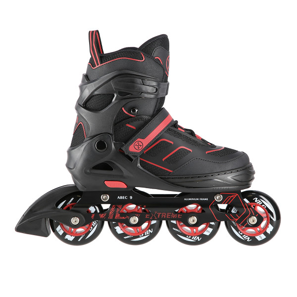 A SCHWARZ-ROT GRÖßE M (35-38) INLINER NILS EXTREME