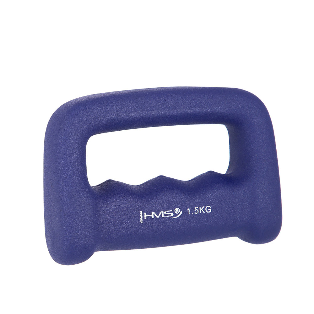 SCHLAGRING DARK BLUE GRIFFHANTEL AUS GUSSEISEN MIT NEOPRENBESCHICHTUNG 1.5 KG HMS