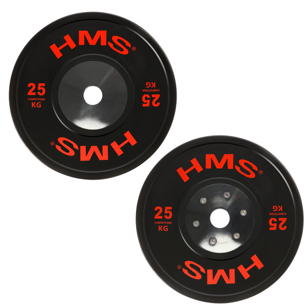 SET (8 STK.) SET MIT OLYMPIA-HANTELSCHEIBEN BUMPER HMS