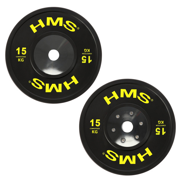 SET (8 STK.) SET MIT OLYMPIA-HANTELSCHEIBEN BUMPER HMS