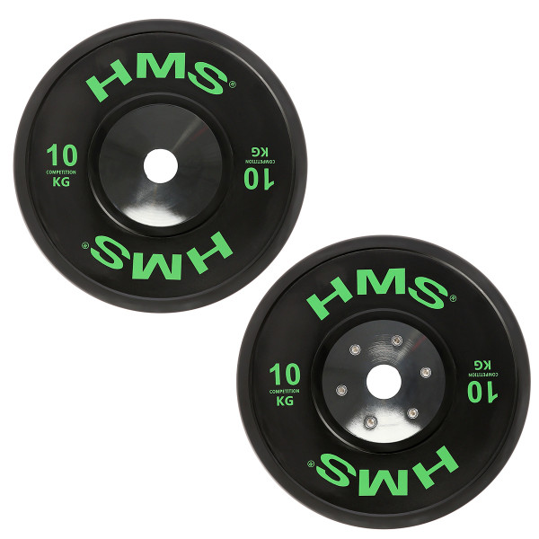 SET (8 STK.) SET MIT OLYMPIA-HANTELSCHEIBEN BUMPER HMS