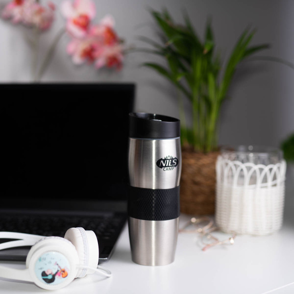 THERMOBECHER SCHWARZ-SILBERN NILS CAMP