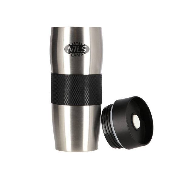 THERMOBECHER SCHWARZ-SILBERN NILS CAMP