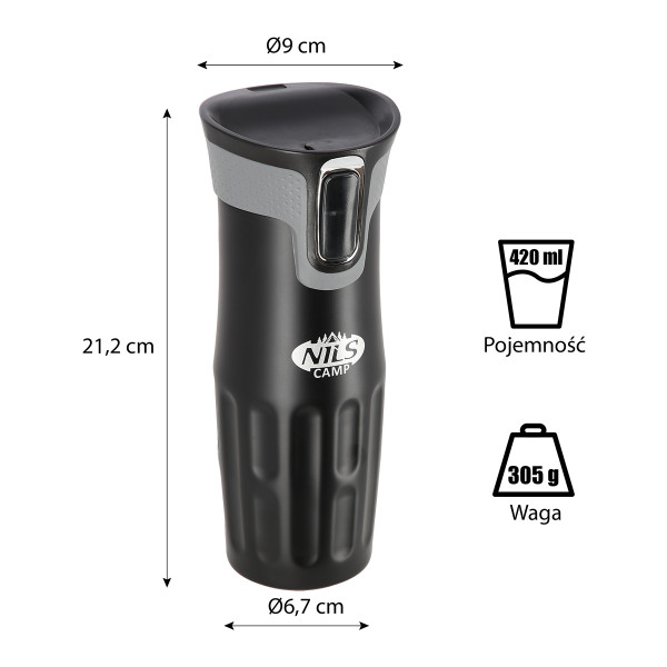 THERMOBECHER SCHWARZ NILS CAMP