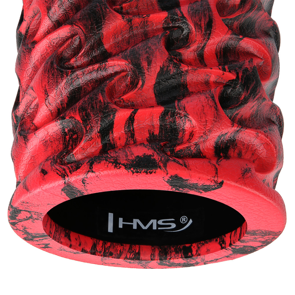 ROT-SCHWARZ 33 CM FITNESSROLLE / MASSAGEROLLE HMS