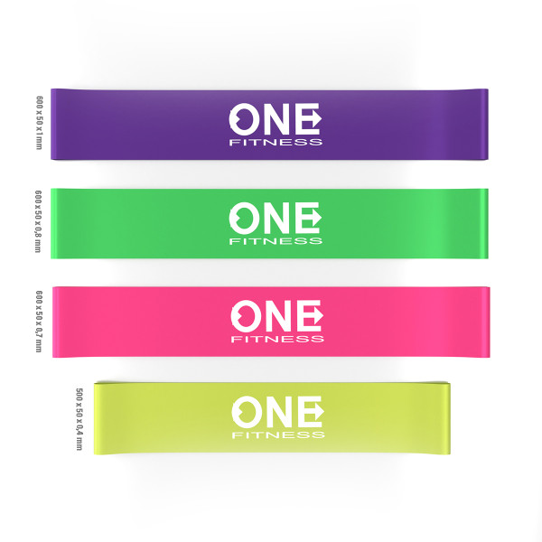 SET04 SET WIDERSTANDSBÄNDER ONE FITNESS