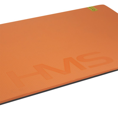 ORANGE-BLACK FITNESSMATTE MIT ÖSEN HMS PREMIUM