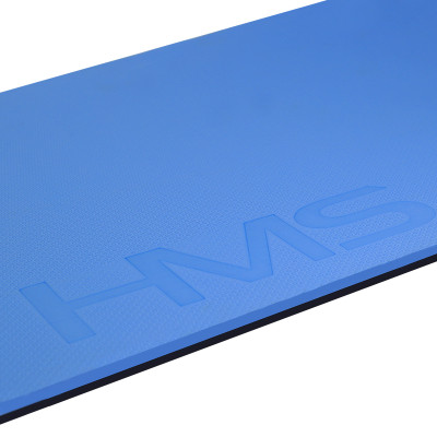 BLUE-BLACK FITNESSMATTE MIT ÖSEN HMS PREMIUM