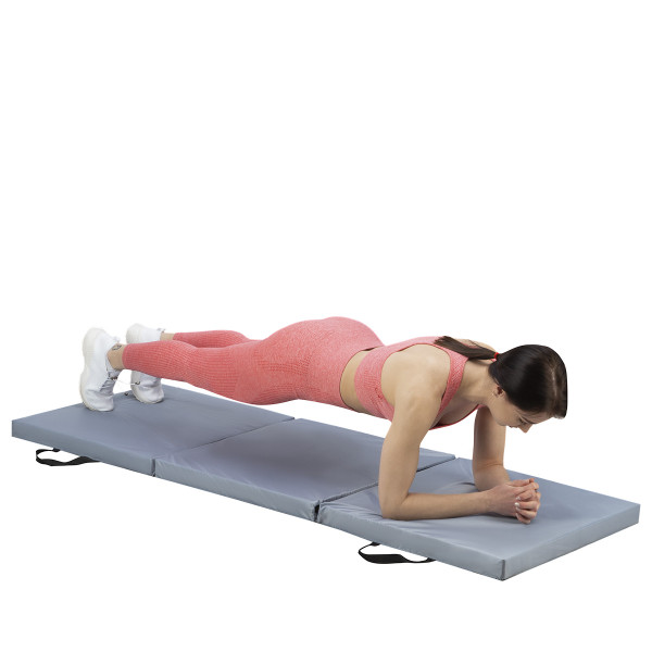 GYMNASTIKMATRATZE KLAPPBAR 1800x600MM GRAU HMS PREMIUM