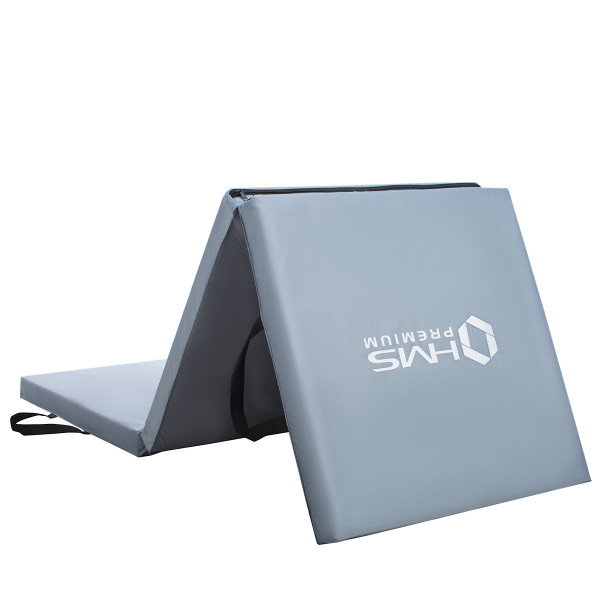 GYMNASTIKMATRATZE KLAPPBAR 1800x600MM GRAU HMS PREMIUM