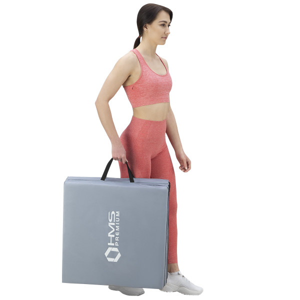 GYMNASTIKMATRATZE KLAPPBAR 1800x600MM GRAU HMS PREMIUM