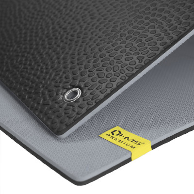 GRAY-BLACK FITNESSMATTE MIT ÖSEN HMS PREMIUM