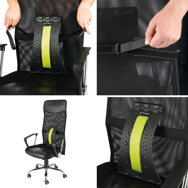 GRÜN RÜCKENSTRECKER MIT MAGNETEN HMS