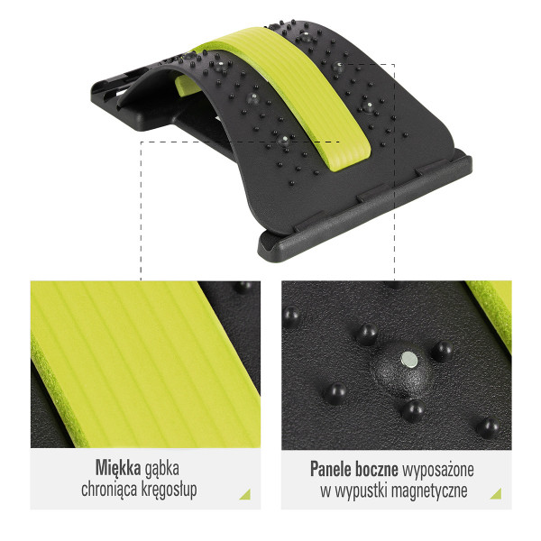 GRÜN RÜCKENSTRECKER MIT MAGNETEN HMS