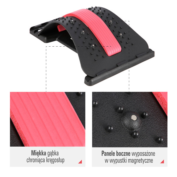 ROT RÜCKENSTRECKER MIT MAGNETEN HMS