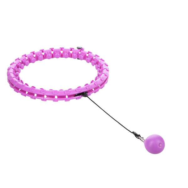 PLUS SIZE VIOLET HULA-HOOP-REIFEN MIT MASSAGEPUNKTEN UND SCHWERKRAFTBALL HMS