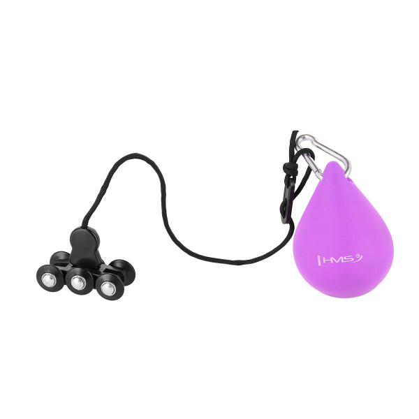 PLUS SIZE VIOLET HULA-HOOP-REIFEN MIT MASSAGEPUNKTEN UND SCHWERKRAFTBALL HMS