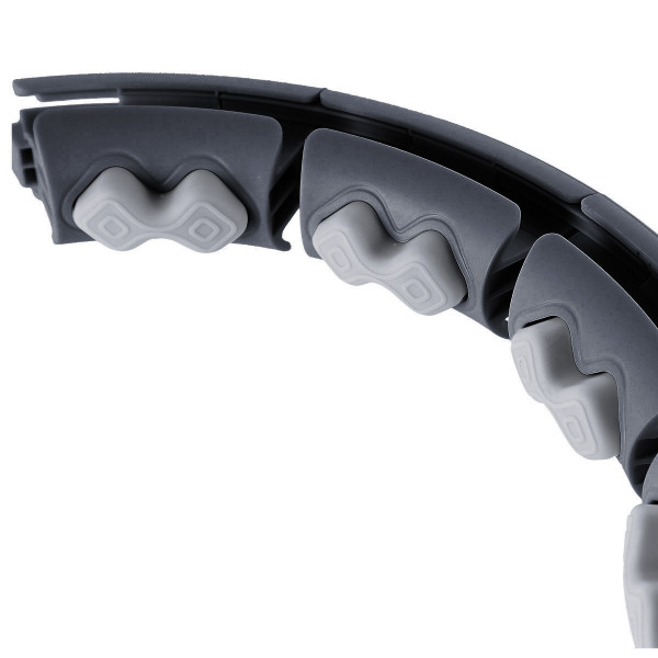 BLACK HULA-HOOP-REIFEN MIT MASSAGEPUNKTEN UND SCHWERKRAFTBALL + ZÄHLER HMS