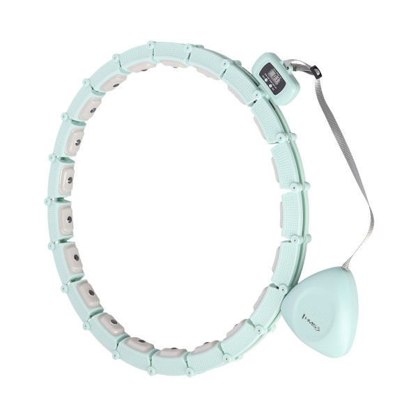 HULA-HOOP-REIFEN GREEN MIT MAGNETEN UND SCHWERKRAFTBALL + ZÄHLER HMS