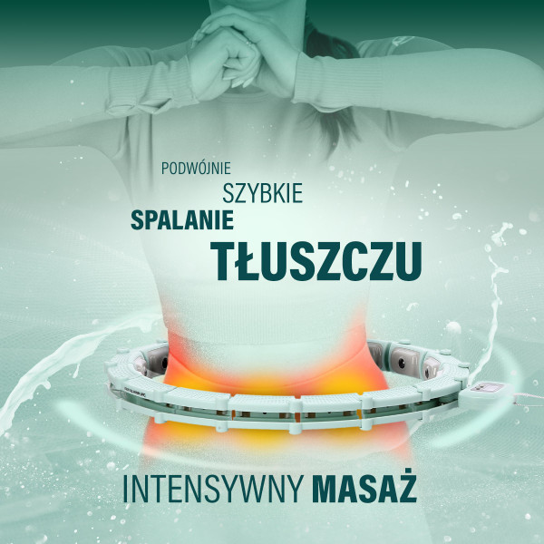 HULA-HOOP-REIFEN GREEN MIT MAGNETEN UND SCHWERKRAFTBALL + ZÄHLER HMS