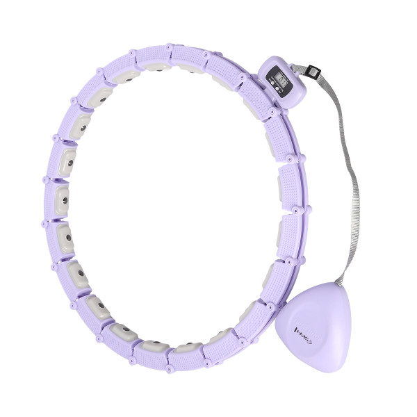 HULA-HOOP-REIFEN VIOLET MIT MAGNETEN UND SCHWERKRAFTBALL + ZÄHLER HMS