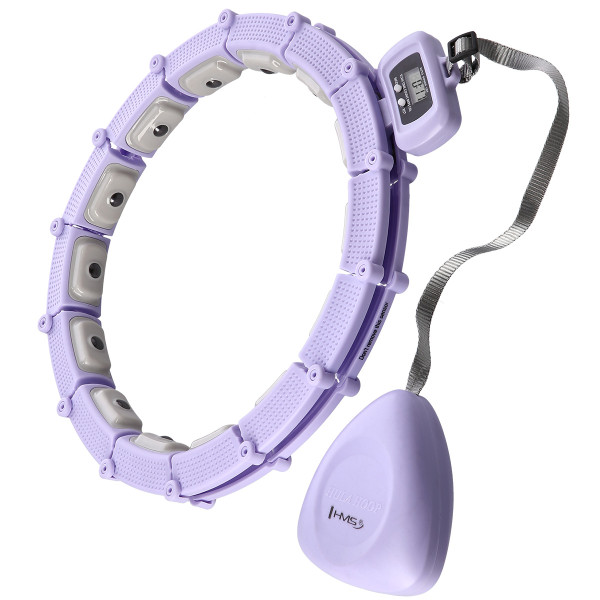 HULA-HOOP-REIFEN VIOLET MIT MAGNETEN UND SCHWERKRAFTBALL + ZÄHLER HMS