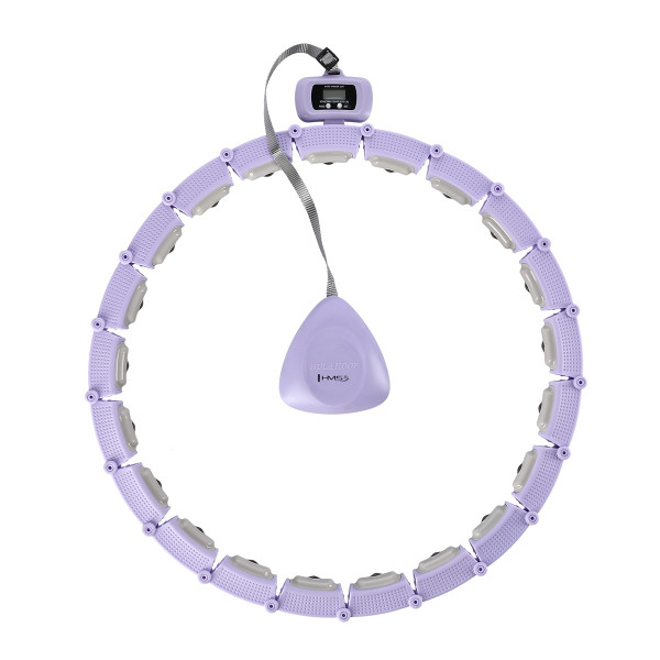 HULA-HOOP-REIFEN VIOLET MIT MAGNETEN UND SCHWERKRAFTBALL + ZÄHLER HMS