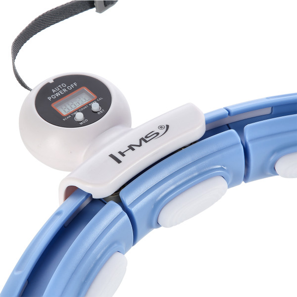 HULA-HOOP-REIFEN BLUE MIT MAGNETEN UND SCHWERKRAFTBALL + ZÄHLER HMS