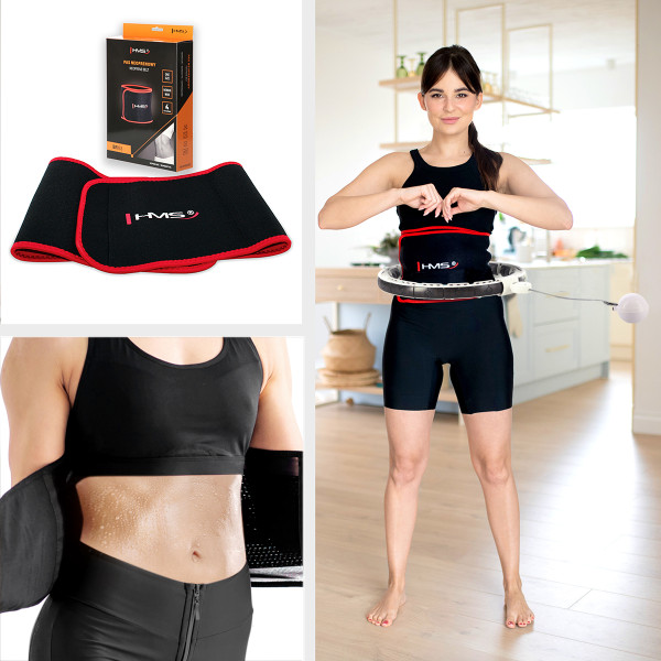 HULA-HOOP-REIFEN WHITE MIT MAGNETEN UND SCHWERKRAFTBALL + ZÄHLER HMS