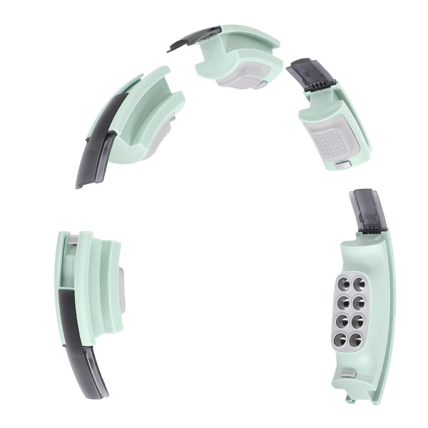 HHM13 HULA-HOOP-REIFEN GREEN MIT MAGNETEN UND ZÄHLER HMS + SLIMMING-GURT BR163 RED